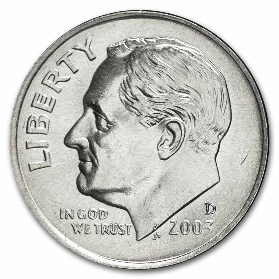 2003-D Roosevelt Dime BU