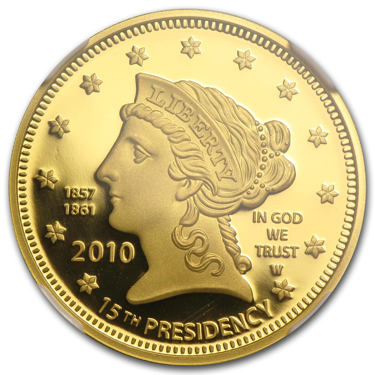 2010-W 1/2 oz Proof Gold Buchanan's Liberty PF-70 NGC