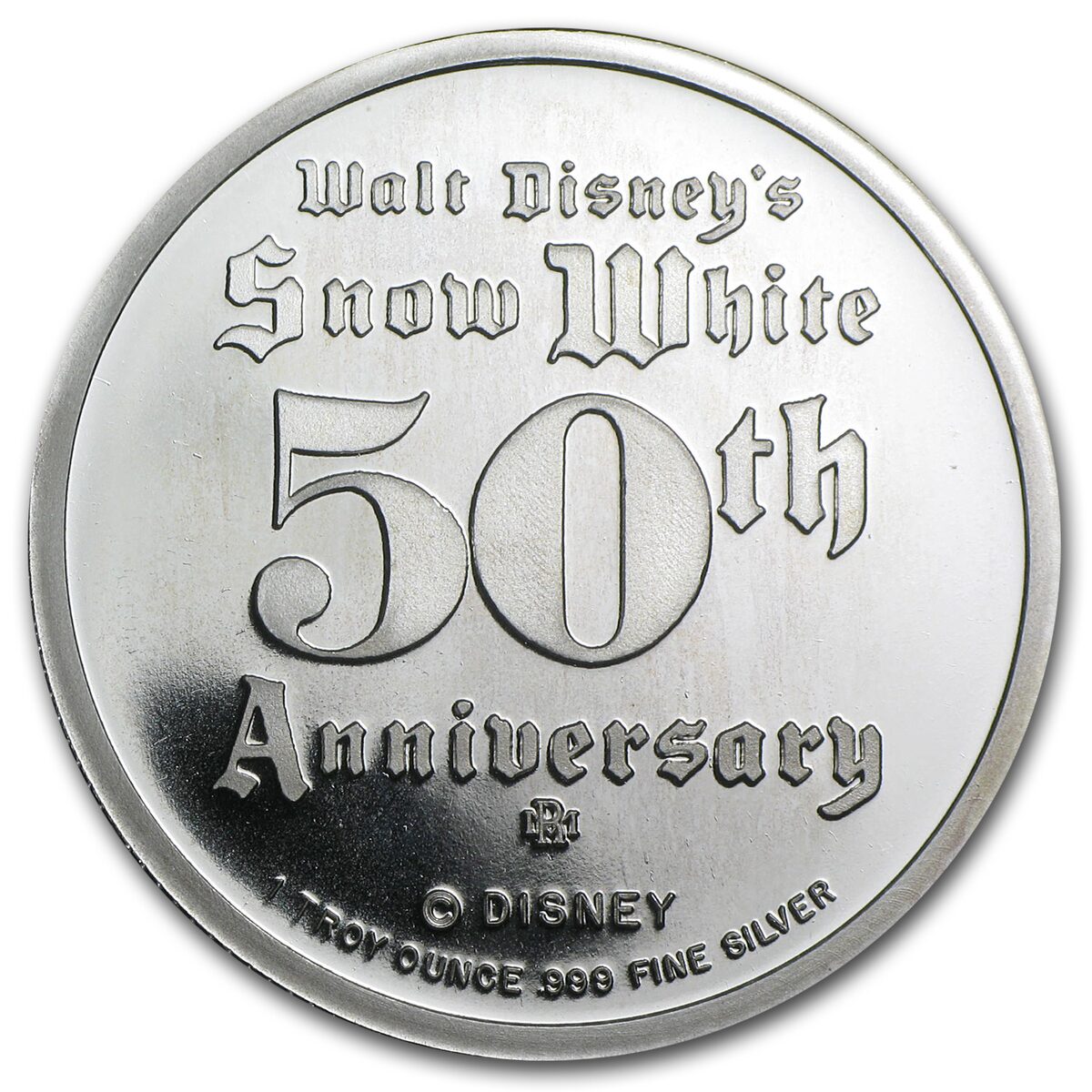 1 oz Silver - Disney's Snow White 50th Anniv Bashful, w/Box & COA