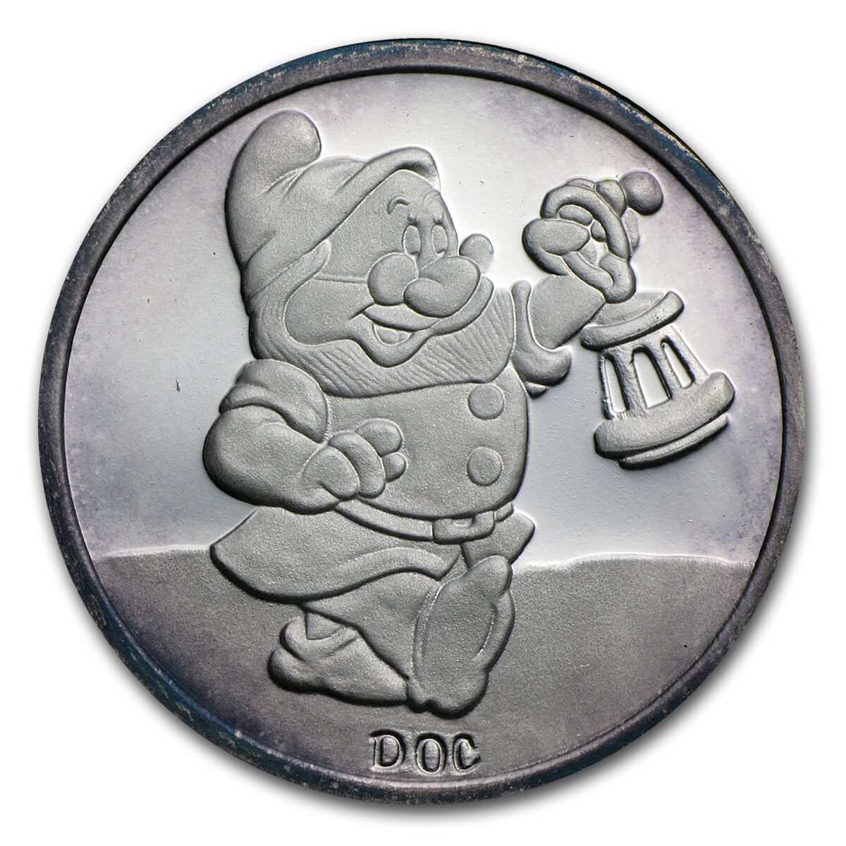 1 oz Silver - Disney's Snow White 50th Anniv (Doc, w/Box & COA)