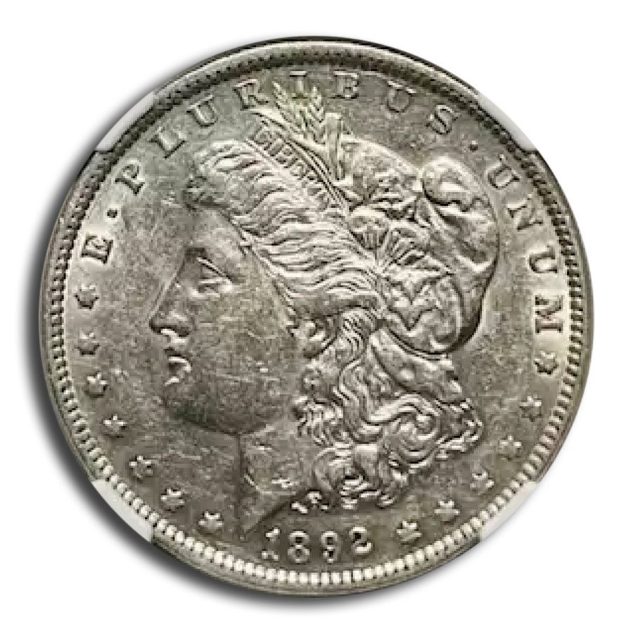 1892 Morgan Dollar AU-55 NGC