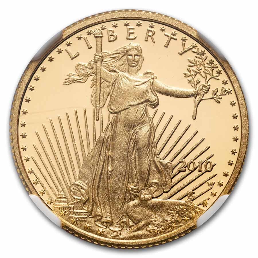 2010-W 1/4 oz Proof Gold Eagle PF-70 UCAM NGC (Early Releases)