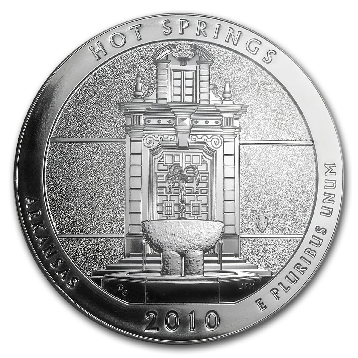 2010 5 oz Silver ATB Hot Springs MS-69 DMPL PCGS (FirstStrike®)