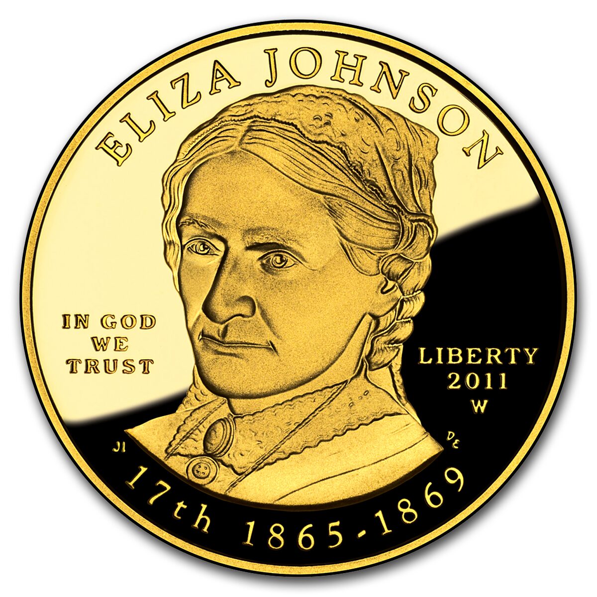 2011-W 1/2 oz Proof Gold Eliza Johnson (w/Box & COA)