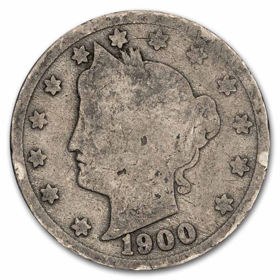 1900 Liberty Head V Nickel Good+