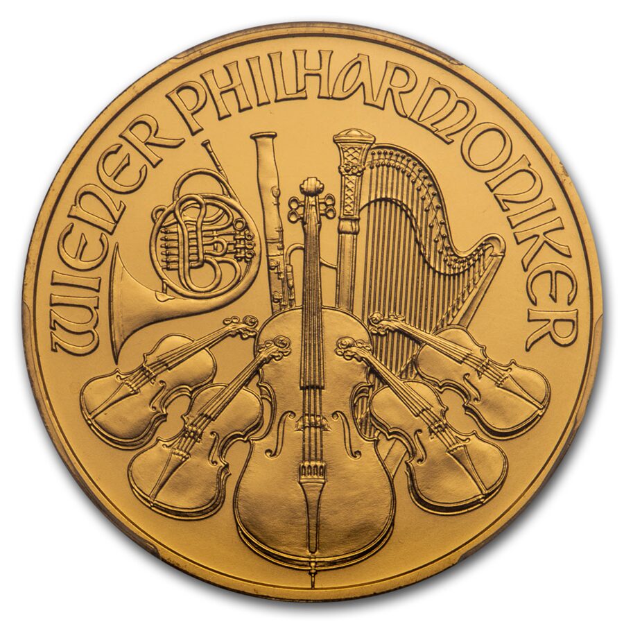 Austria 1 oz Gold Philharmonic MS-69 NGC/PCGS (Random Year)