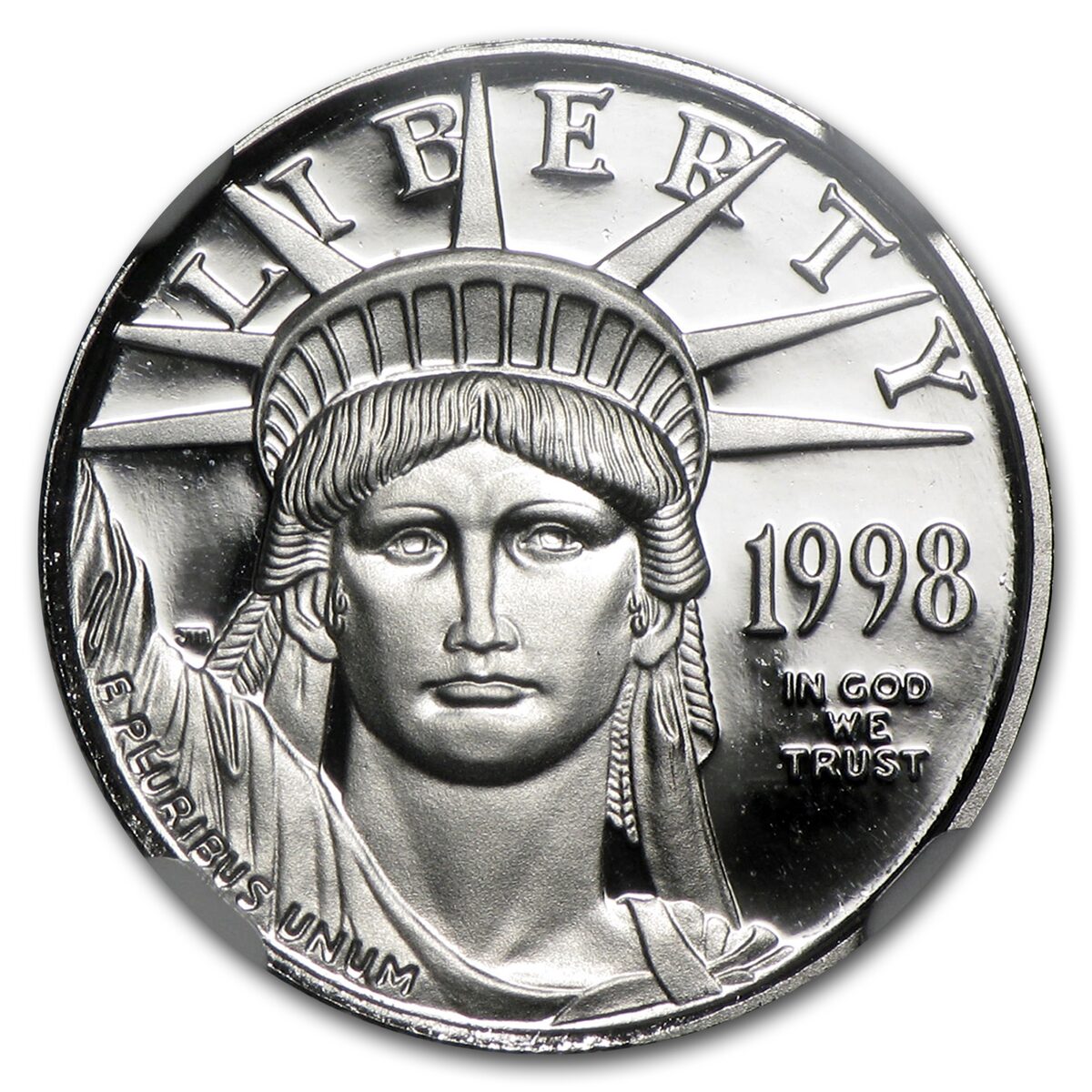 1998-W 1/10 oz Proof American Platinum Eagle PF-70 UCAM NGC