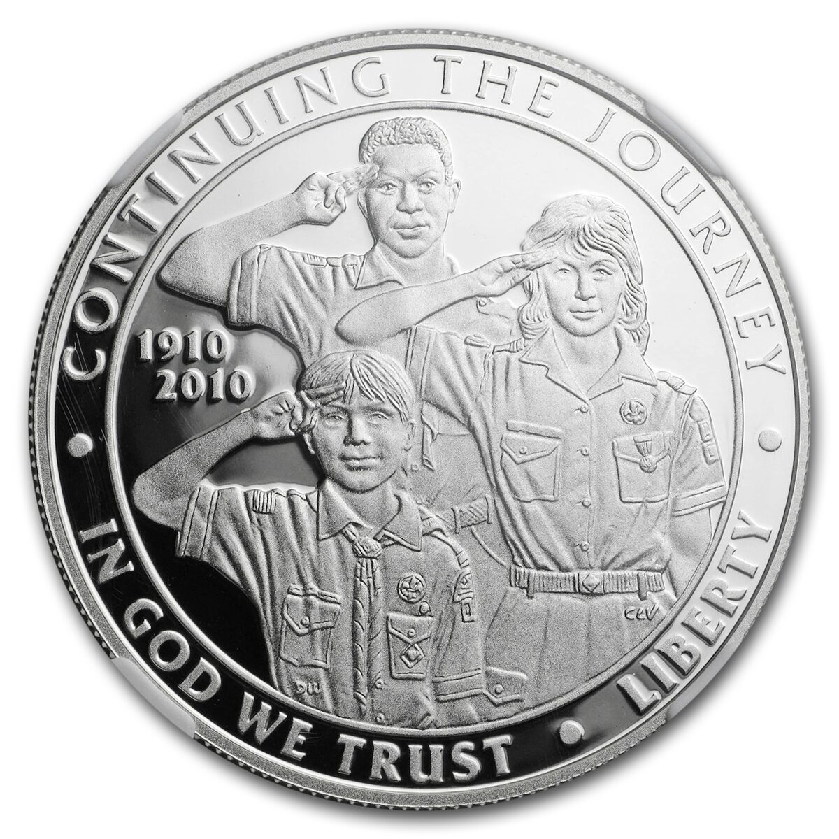 2010-P Boy Scouts Centennial $1 Silver Commem PF-70 NGC