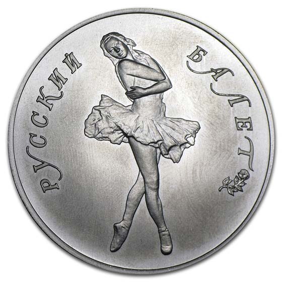 Russia 1 oz Palladium Ballerina BU (Random Year)