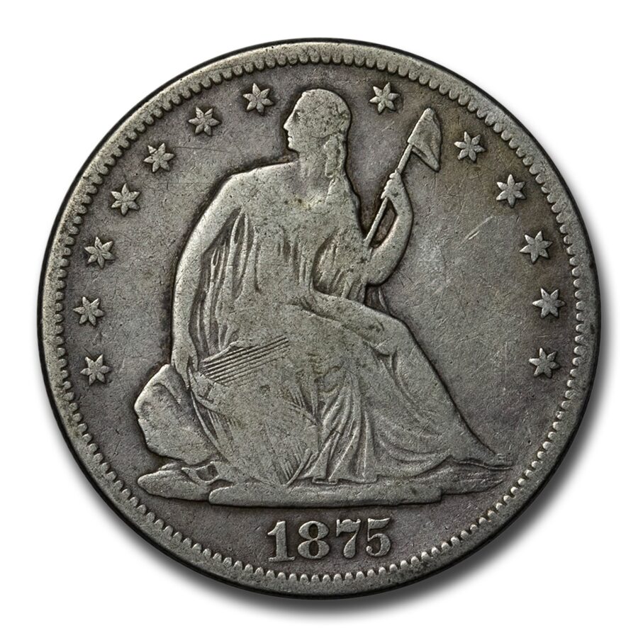 1875-S Liberty Seated Half Dollar VG