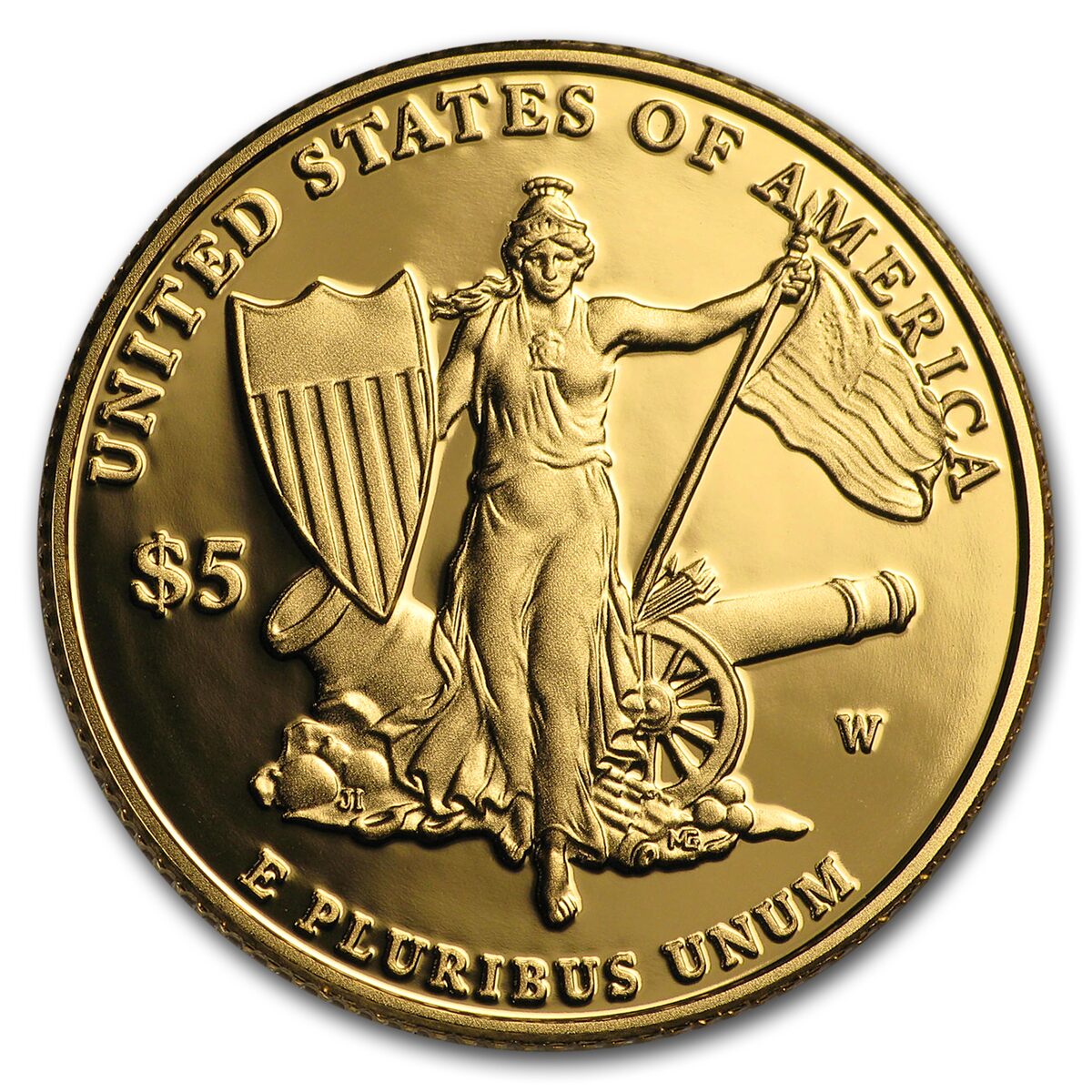 2011-W Gold $5 Commem Medal of Honor Proof (w/Box & COA)