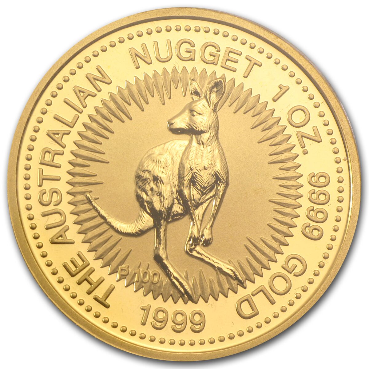 1999 Australia 1 oz Gold Nugget BU