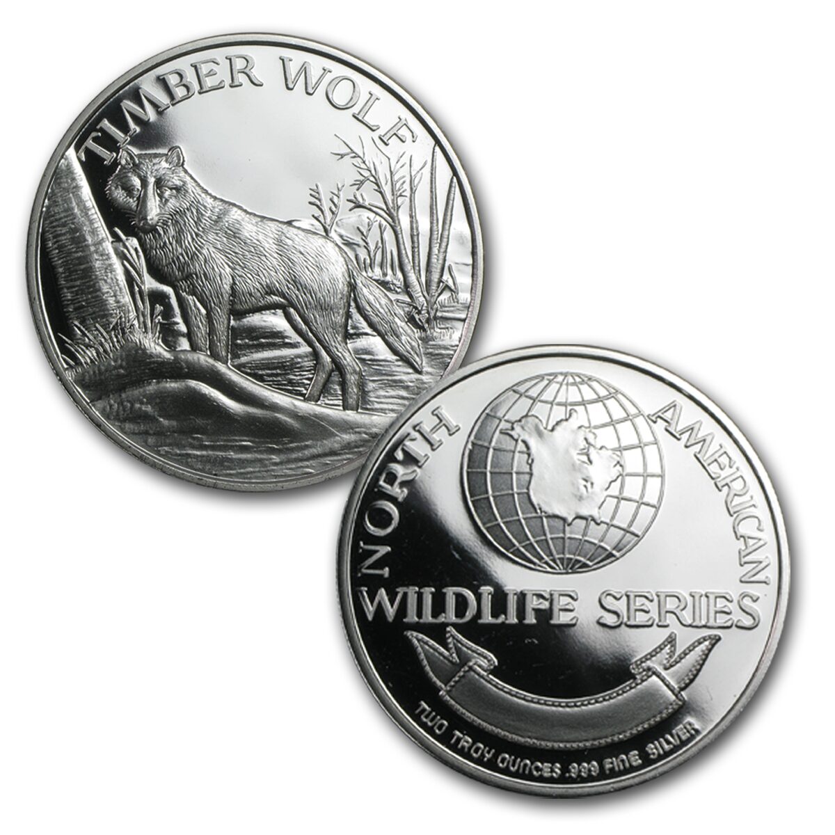 2 oz Silver Round - North American Wildlife Series