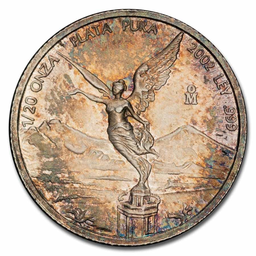 1/20 oz Silver Mexican Libertad (Random dates, Abrasions)
