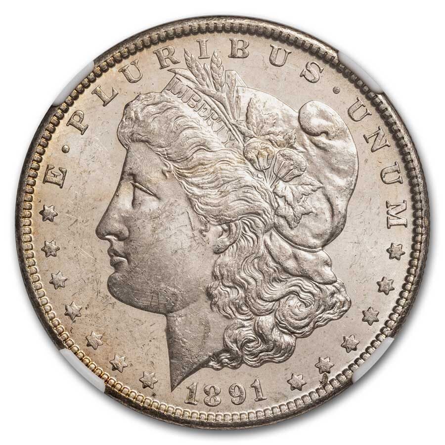 1891-CC Morgan Dollar MS-62 NGC