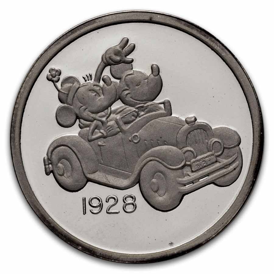 1 oz Silver Round - Hollywood Mickey (4 Piece Set/Proof)