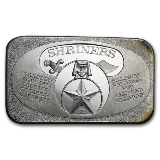 1 oz Silver Bar - Shriners