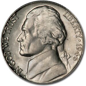 1946-D Jefferson Nickel BU