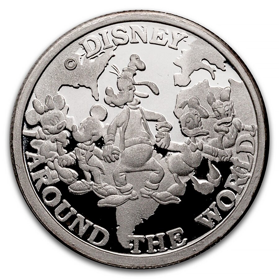 1 oz Silver Round - Disney/Around The World (Peter Pan)