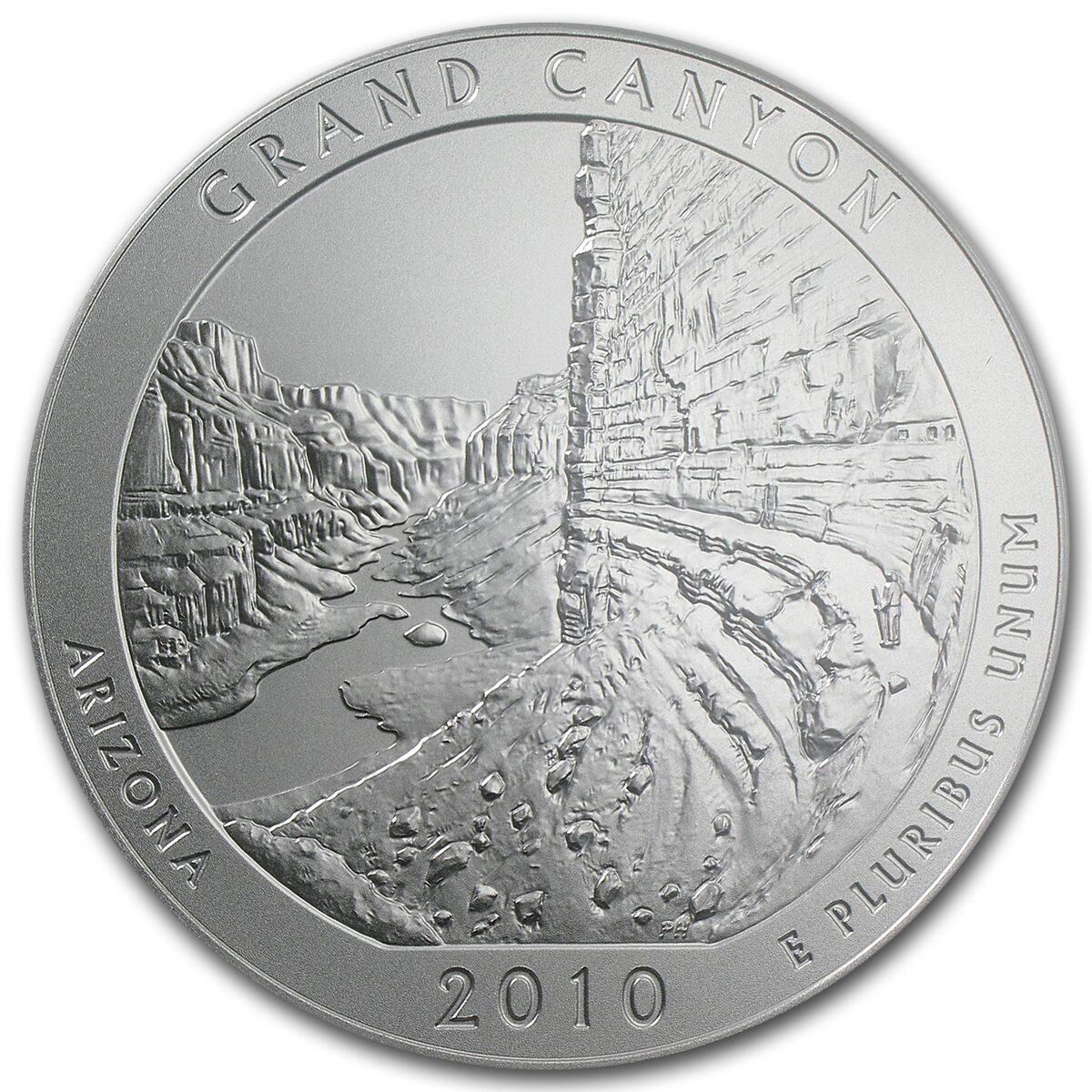 2010-P 5 oz Silver ATB Grand Canyon SP-69 PCGS (FirstStrike®)