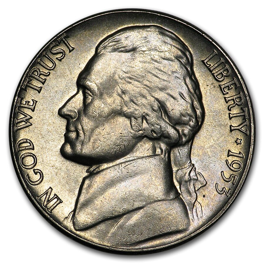 1953 Jefferson Nickel BU