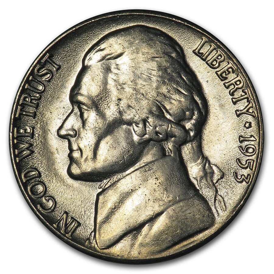 1953-D Jefferson Nickel BU