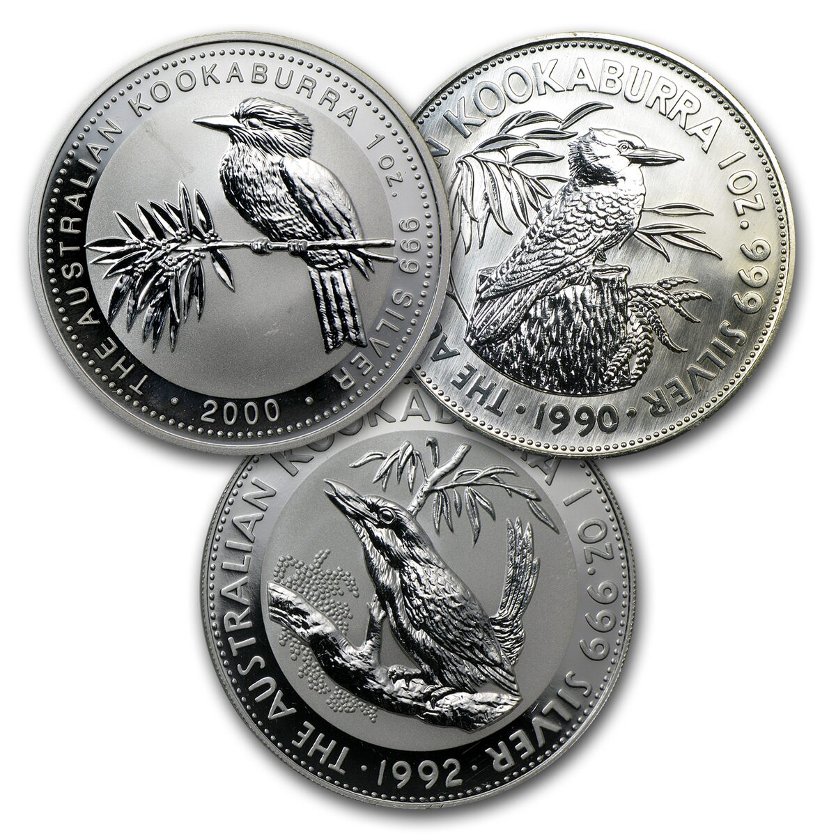 Australia 1 oz Silver Kookaburra BU (Random Year) Abrasions