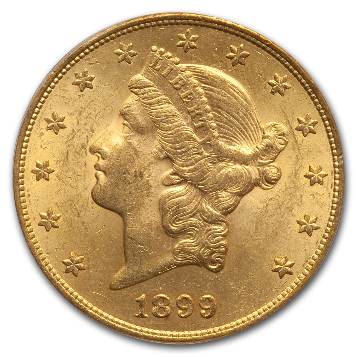 1899-S $20 Liberty Gold Double Eagle MS-62 PCGS
