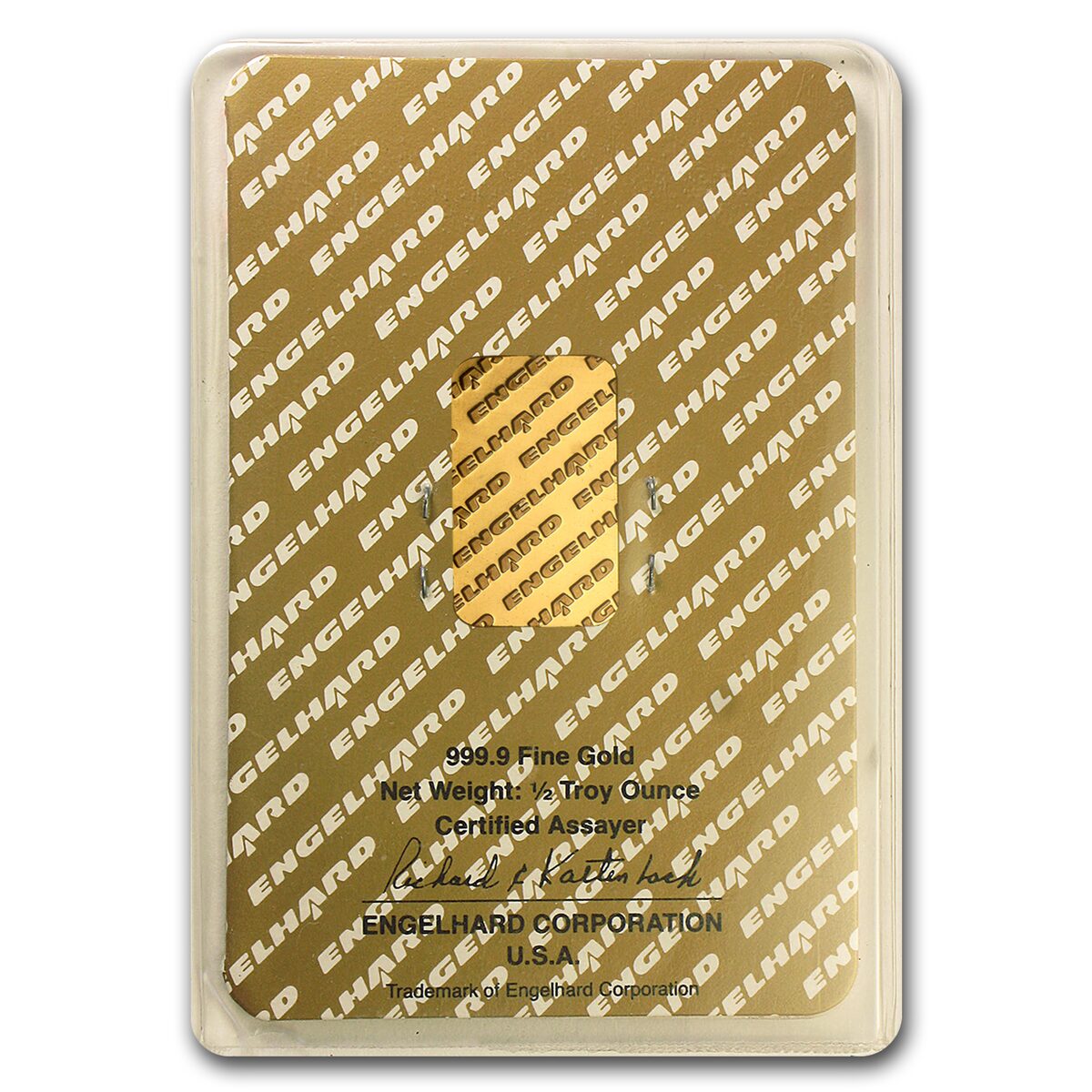 1/2 oz Gold Bar - Engelhard (In Assay)