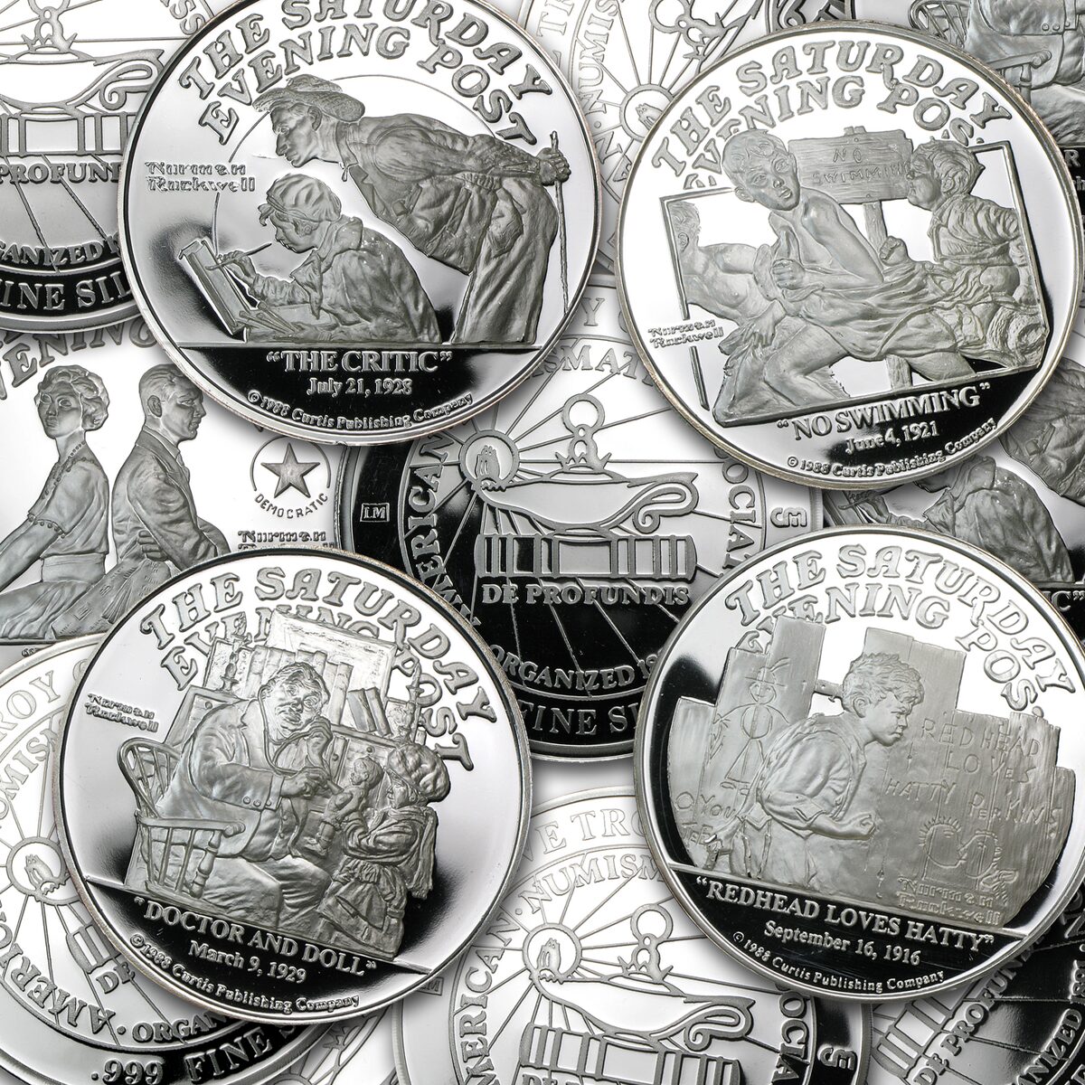 5 oz Silver Round - Norman Rockwell (Random Motif)