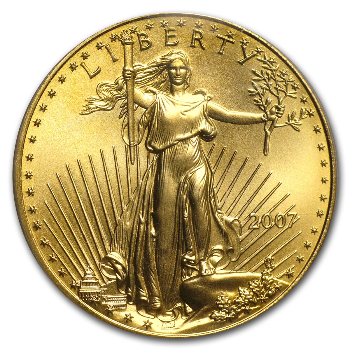 2007 1 oz American Gold Eagle MS-70 PCGS