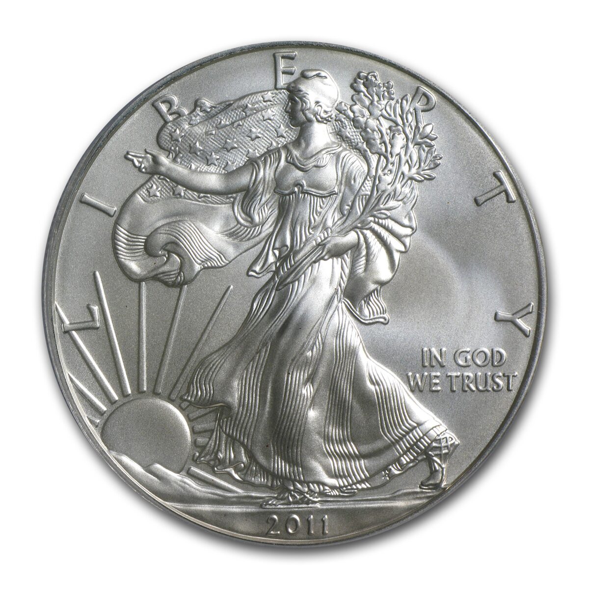 2011-W Burnished American Silver Eagle SP/MS-70 PCGS (FS)