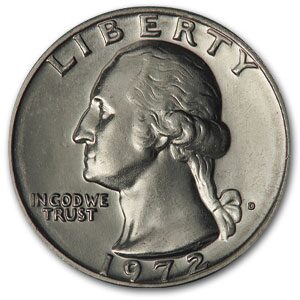 1972-D Washington Quarter BU