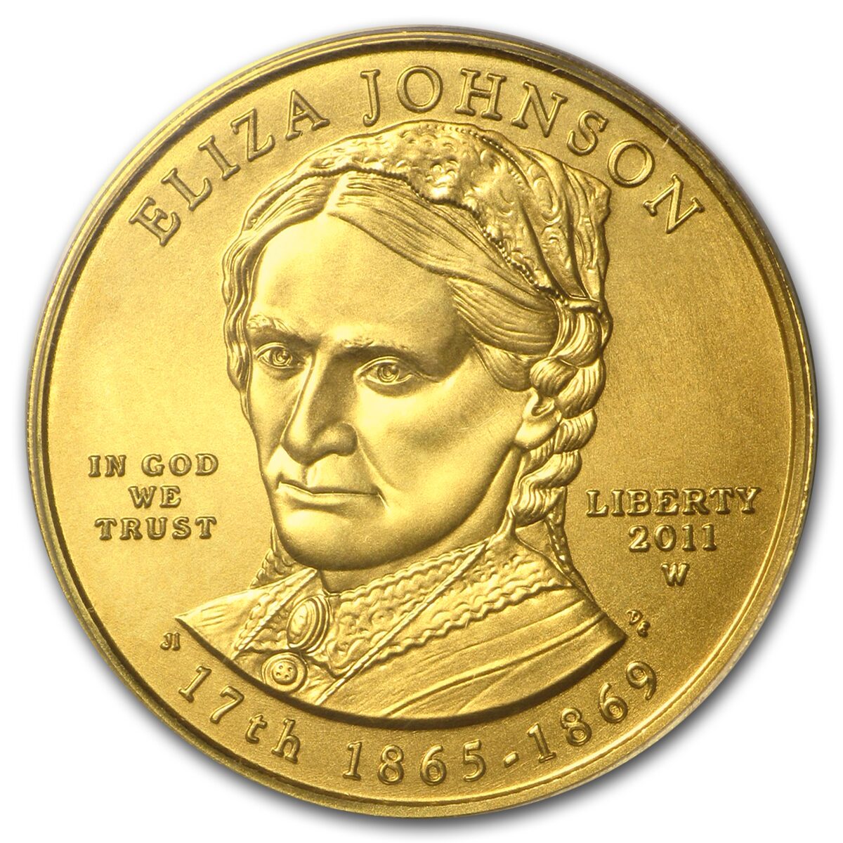 2011-W 1/2 oz Proof Gold Eliza Johnson PR-69 PCGS (FirstStrike®)
