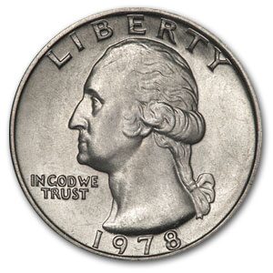 1978 Washington Quarter BU