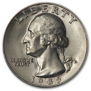 1985-D Washington Quarter BU