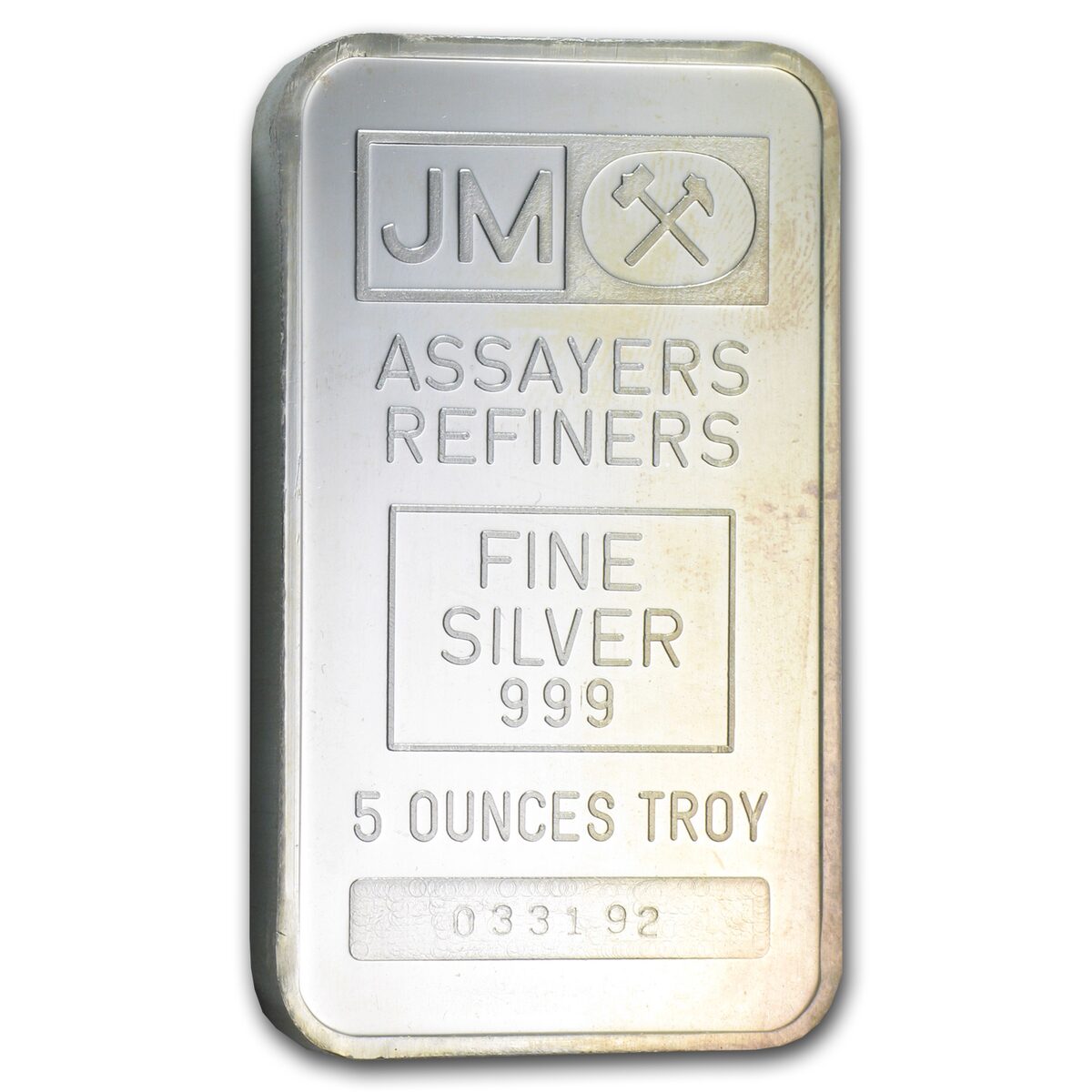 5 oz Silver Bar - Vintage Johnson Matthey