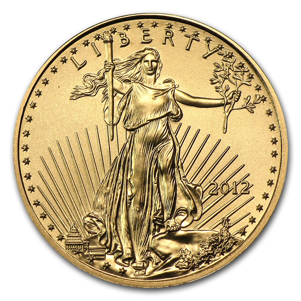 2012 1/10 oz American Gold Eagle BU