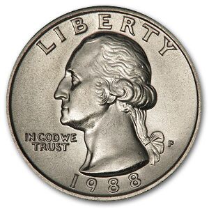 1988-P Washington Quarter BU