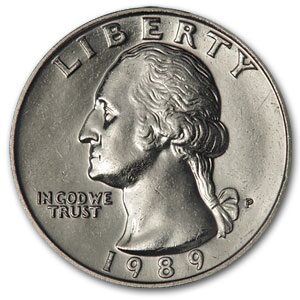 1989-P Washington Quarter BU