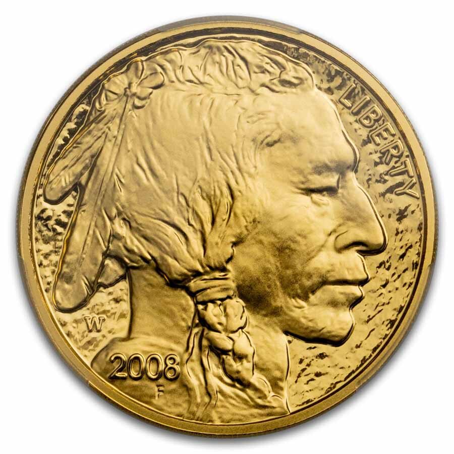 2008-W 1/2 oz Proof Gold Buffalo PR-70 PCGS