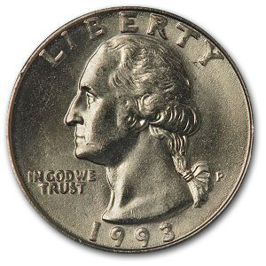 1993-P Washington Quarter BU