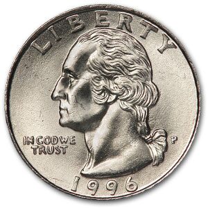 1996-P Washington Quarter BU