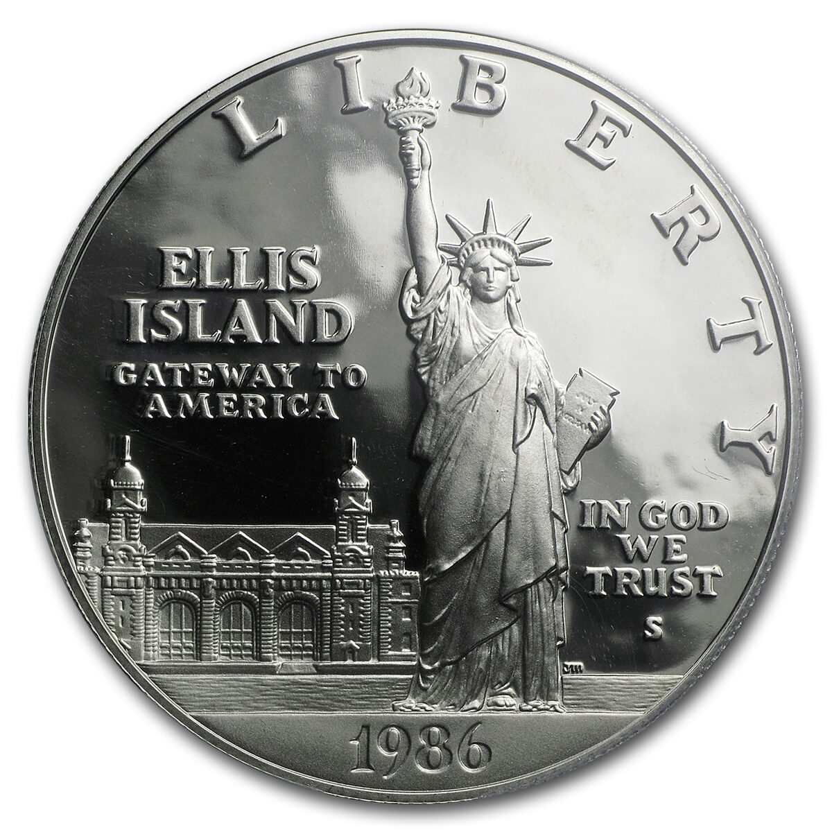 1986-S Statue of Liberty $1 Silver Commem PR-70 PCGS
