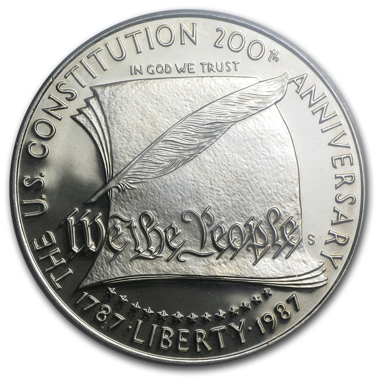 1987-S Constitution $1 Silver Commem PR-70 PCGS