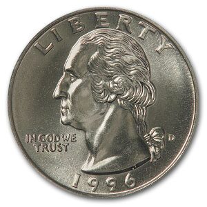 1996-D Washington Quarter BU