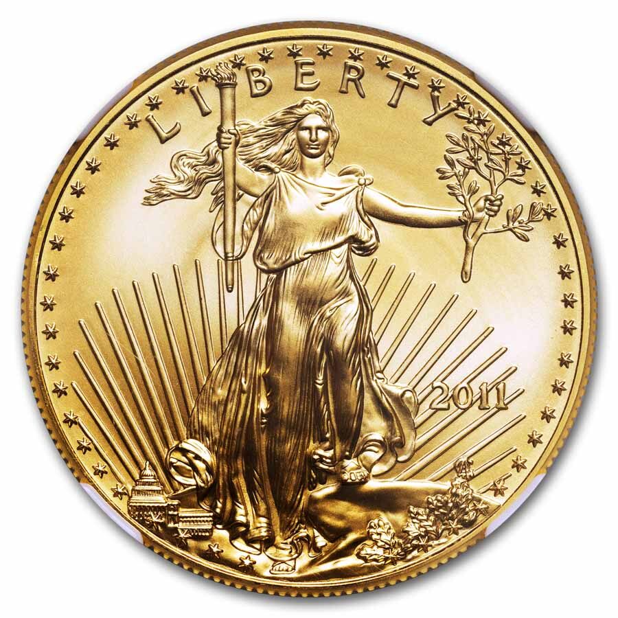 2011 1 oz American Gold Eagle MS-70 NGC (Early Releases)