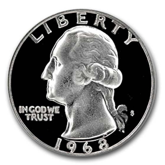 1968-S Washington Quarter Gem Proof
