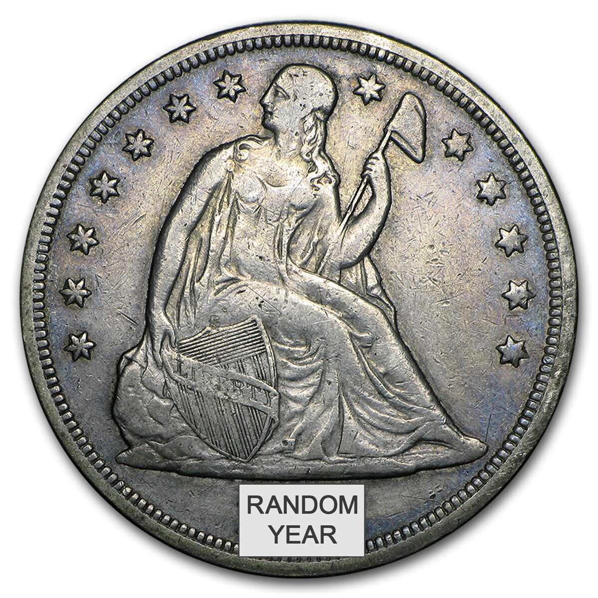 1840-1873 Liberty Seated Dollar XF
