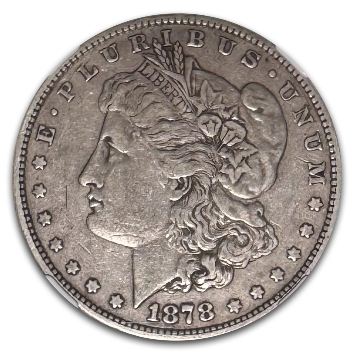 1878 Morgan Dollar 8 TF VF-35 NGC (VAM-9, Top-100)
